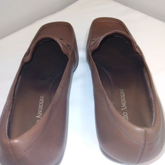 NWT Vintage Enzo Angiolini 'Leigh' Brown Genuine Leather Loafers Size 6 - Picture 9 of 16